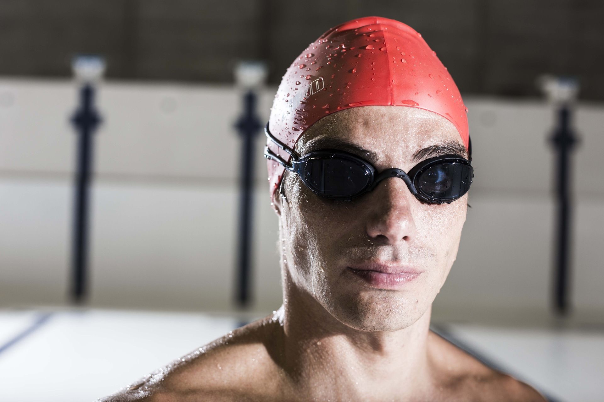 Z3R0D swim cap red