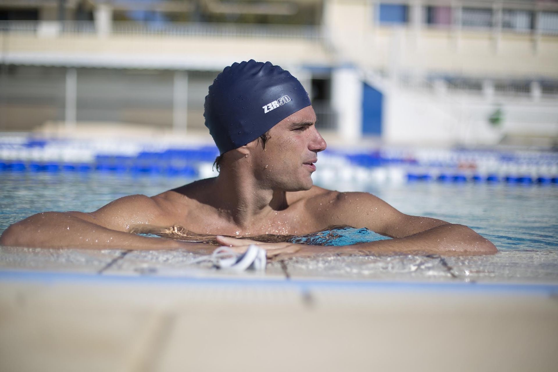 Z3R0D swim cap dark blue