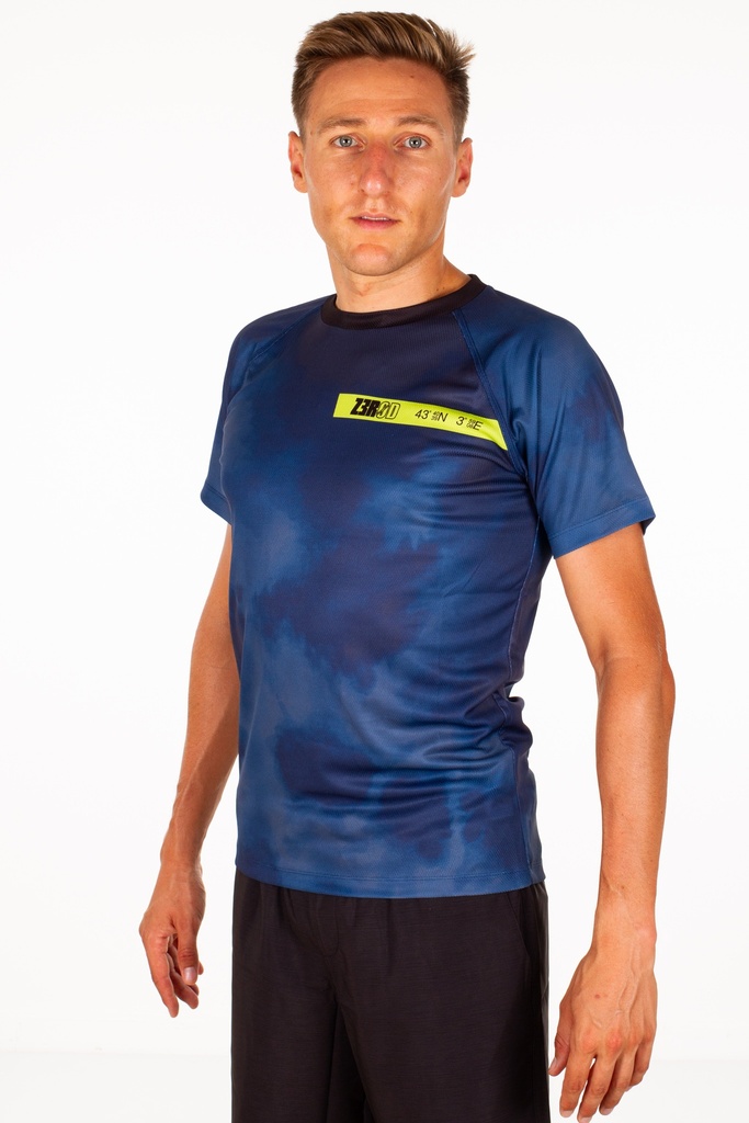 RUNNING T-SHIRT MAN LIME THUNDERSTORM