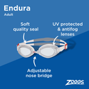 ENDURA WHITE RED CLEAR