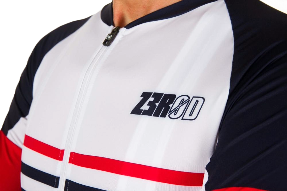 CYCLING JERSEY MAN MARINIERE NAVY