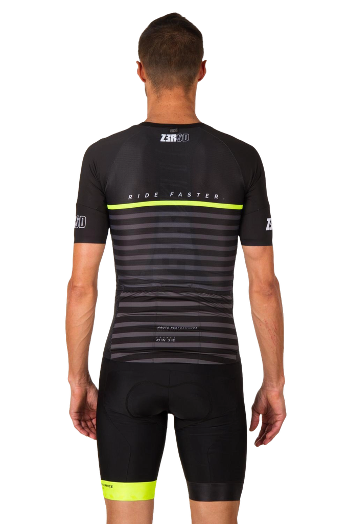 CYCLING JERSEY MAN MARINIERE BLACK