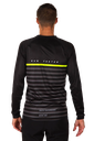 RUNNING T-SHIRT LONG SLEEVES MAN MARINIERE BLACK