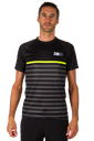 T-SHIRT RUNNING HOMME MARINIERE BLACK