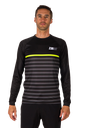 T-SHIRT RUNNING MANCHES LONGUES HOMME MARINIERE BLACK