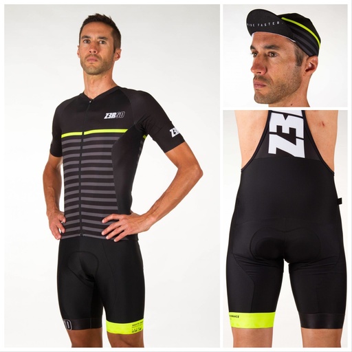 CYCLING OUTFIT MARINIERE BLACK HEREN