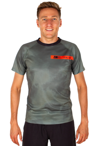 T-SHIRT RUNNING HOMME RANGE TREKKING GREEN