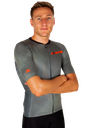 CYCLING JERSEY MAN ORANGE TREKKING GREEN