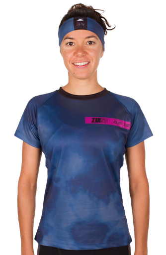 RUNNING T-SHIRT VROUW HOT PURPLE MIST