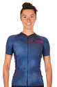 MAILLOT VELO FEMME HOT PURPLE MIST
